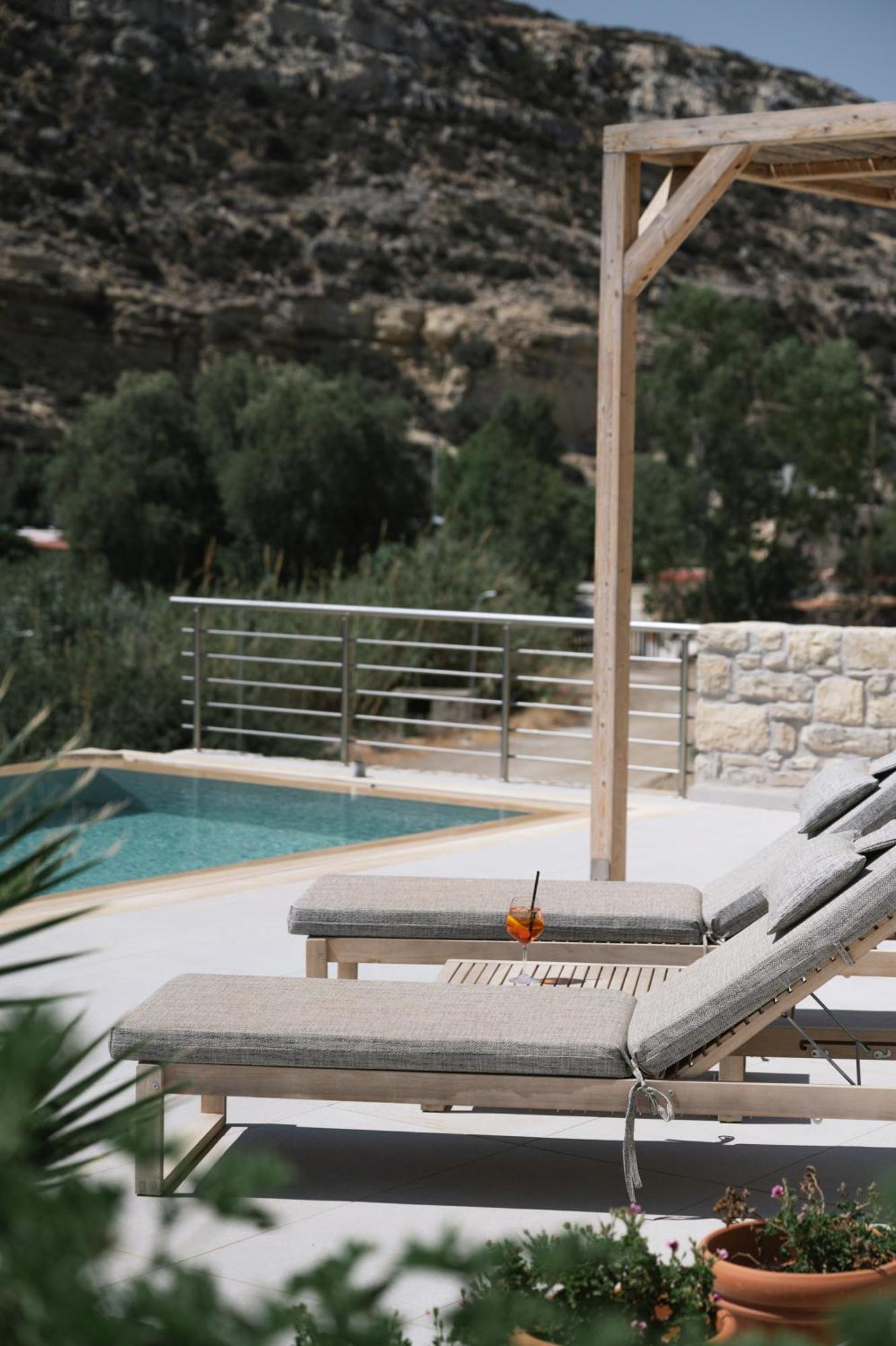 Luxury Villas Ammos In Style Matala Eksteriør billede