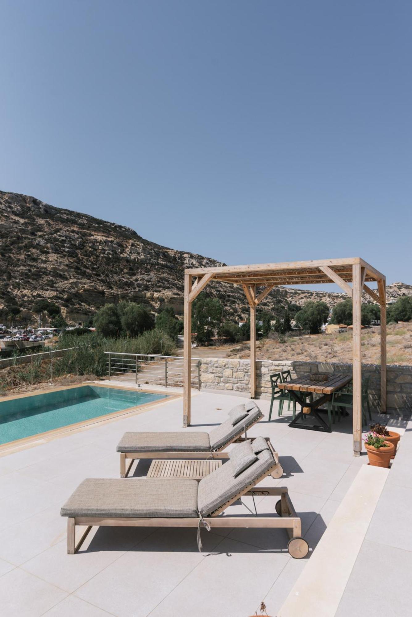 Luxury Villas Ammos In Style Matala Eksteriør billede